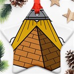 Unidentified Flying Object Ufo Under The Pyramid Ornament (Star) Front