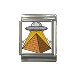 Unidentified Flying Object Ufo Under The Pyramid Italian Charm (13mm) Front