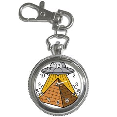 Unidentified Flying Object Ufo Under The Pyramid Key Chain Watches by Sarkoni