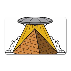 Unidentified Flying Object Ufo Under The Pyramid Magnet (rectangular) by Sarkoni