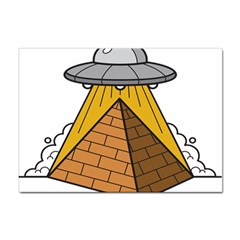 Unidentified Flying Object Ufo Under The Pyramid Sticker A4 (10 Pack) by Sarkoni