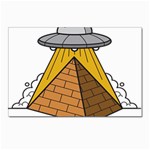 Unidentified Flying Object Ufo Under The Pyramid Postcards 5  x 7  (Pkg of 10) Front