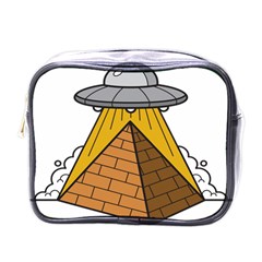 Unidentified Flying Object Ufo Under The Pyramid Mini Toiletries Bag (one Side) by Sarkoni