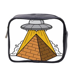 Unidentified Flying Object Ufo Under The Pyramid Mini Toiletries Bag (two Sides) by Sarkoni