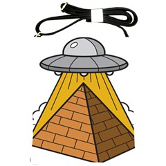 Unidentified Flying Object Ufo Under The Pyramid Shoulder Sling Bag by Sarkoni