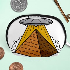 Unidentified Flying Object Ufo Under The Pyramid Accessory Pouch (medium) by Sarkoni