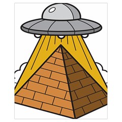 Unidentified Flying Object Ufo Under The Pyramid Drawstring Bag (small) by Sarkoni