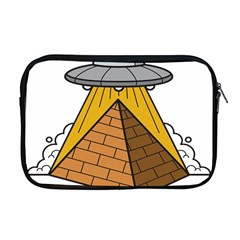 Unidentified Flying Object Ufo Under The Pyramid Apple Macbook Pro 17  Zipper Case by Sarkoni