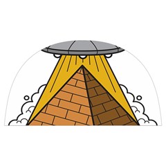 Unidentified Flying Object Ufo Under The Pyramid Anti Scalding Pot Cap by Sarkoni