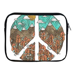 Psychedelic Art Painting Peace Drawing Landscape Art Peaceful Apple Ipad 2/3/4 Zipper Cases by Sarkoni