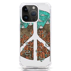 Psychedelic Art Painting Peace Drawing Landscape Art Peaceful Iphone 14 Pro Tpu Uv Print Case by Sarkoni