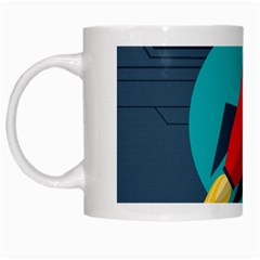 Rocket With Science Related Icons Image White Mug