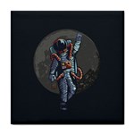 Illustration Drunk Astronaut Tile Coaster Front