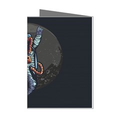 Illustration Drunk Astronaut Mini Greeting Cards (pkg Of 8) by Bedest