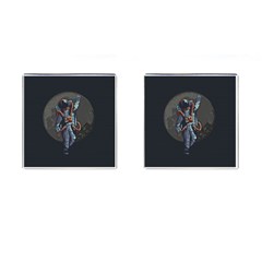 Illustration Drunk Astronaut Cufflinks (square) by Bedest