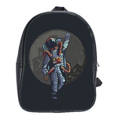 Illustration Drunk Astronaut School Bag (large)