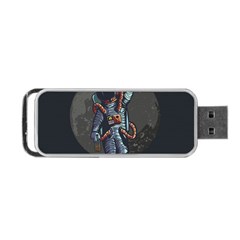 Illustration Drunk Astronaut Portable Usb Flash (one Side) by Bedest