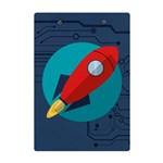 Rocket With Science Related Icons Image A5 Acrylic Clipboard Back