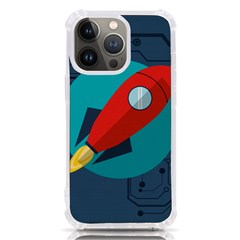 Rocket With Science Related Icons Image iPhone 13 Pro TPU UV Print Case