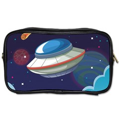 Ufo Alien Spaceship Galaxy Toiletries Bag (two Sides) by Bedest