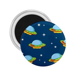 Seamless Pattern Ufo With Star Space Galaxy Background 2 25  Magnets by Bedest