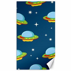 Seamless Pattern Ufo With Star Space Galaxy Background Canvas 40  X 72  by Bedest