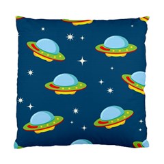 Seamless Pattern Ufo With Star Space Galaxy Background Standard Cushion Case (one Side) by Bedest