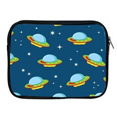 Seamless Pattern Ufo With Star Space Galaxy Background Apple Ipad 2/3/4 Zipper Cases by Bedest