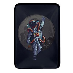 Illustration Drunk Astronaut Rectangular Glass Fridge Magnet (4 Pack) by Bedest