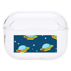 Seamless Pattern Ufo With Star Space Galaxy Background Hard Pc Airpods Pro Case by Bedest