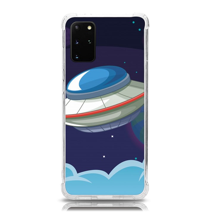 Ufo Alien Spaceship Galaxy Samsung Galaxy S20Plus 6.7 Inch TPU UV Case