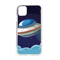 Ufo Alien Spaceship Galaxy Iphone 11 Tpu Uv Print Case by Bedest