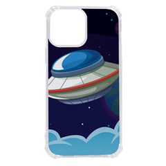 Ufo Alien Spaceship Galaxy Iphone 13 Pro Max Tpu Uv Print Case by Bedest