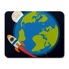 Spaceship Design Small Mousepad by Bedest