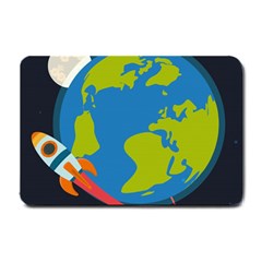 Spaceship Design Small Doormat by Bedest