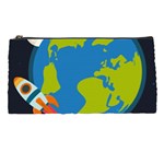 Spaceship Design Pencil Case Front