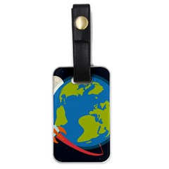 Spaceship Design Luggage Tag (one Side) by Bedest