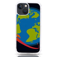 Spaceship Design Iphone 13 Mini Tpu Uv Print Case by Bedest