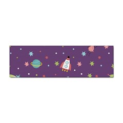 Space Travels Seamless Pattern Vector Cartoon Sticker (bumper) by Bedest