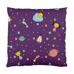 Space Travels Seamless Pattern Vector Cartoon Standard Cushion Case (one Side) by Bedest