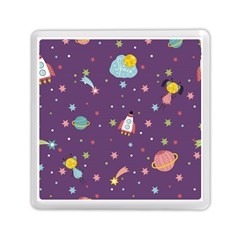 Space Travels Seamless Pattern Vector Cartoon Memory Card Reader (square) by Bedest