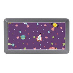 Space Travels Seamless Pattern Vector Cartoon Memory Card Reader (mini) by Bedest