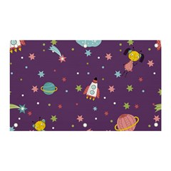 Space Travels Seamless Pattern Vector Cartoon Banner And Sign 5  X 3  by Bedest