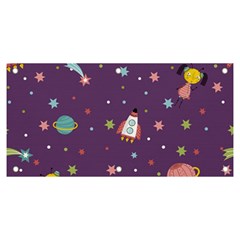 Space Travels Seamless Pattern Vector Cartoon Banner And Sign 6  X 3  by Bedest