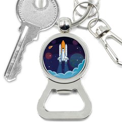 Spaceship Milkyway Galaxy Bottle Opener Key Chain by Bedest