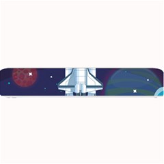 Spaceship Milkyway Galaxy Small Bar Mat by Bedest