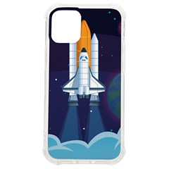 Spaceship Milkyway Galaxy Iphone 12 Mini Tpu Uv Print Case	 by Bedest