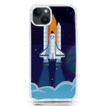 Spaceship Milkyway Galaxy iPhone 14 Plus TPU UV Print Case Front