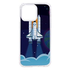 Spaceship Milkyway Galaxy Iphone 14 Pro Max Tpu Uv Print Case by Bedest