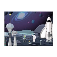 Alien Astronaut Scene Sticker A4 (100 Pack) by Bedest